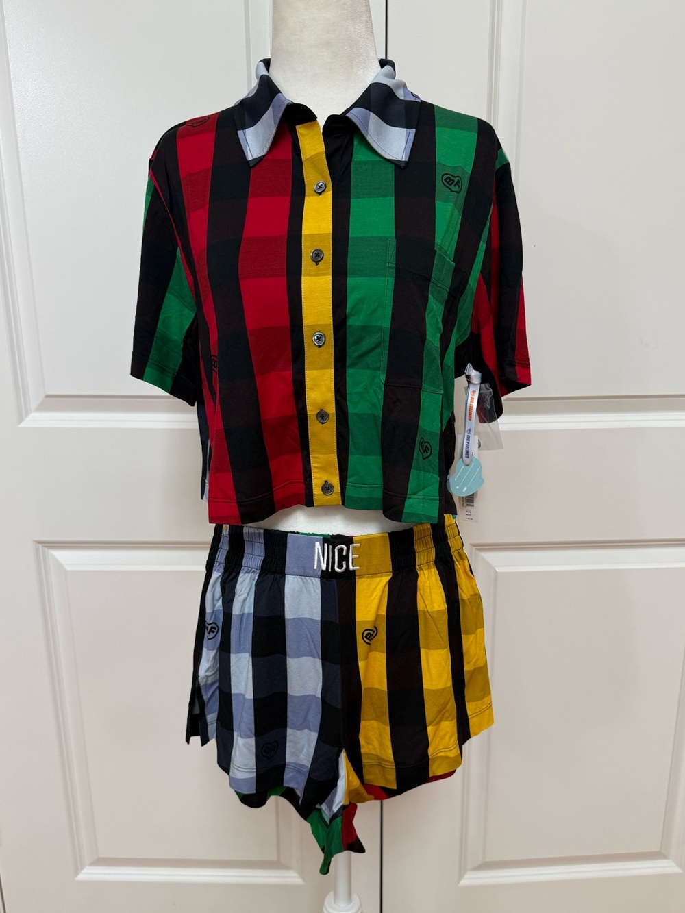 Big Feelings Madden Short Sleeve Top & Shorts Pajamas from Alice + Olivia